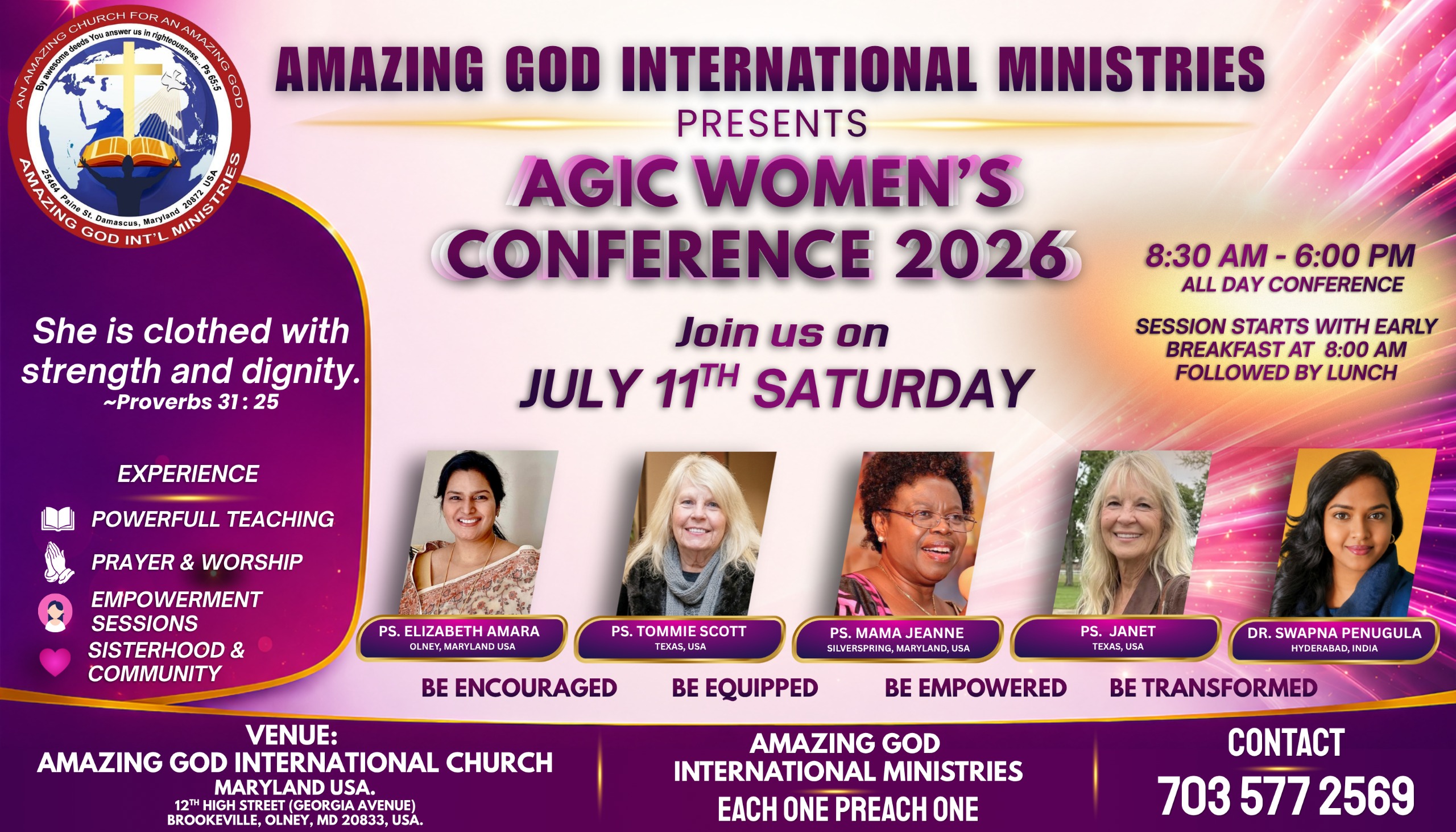 AGIC Women's Conference 2026 poster